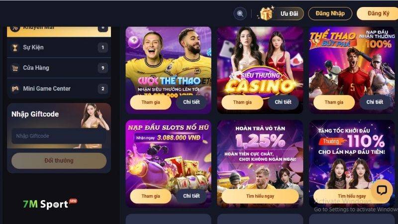 Khuyến mãi thả ga tha hồ tăng cược khi tham gia